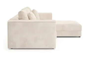 Bergen Extra Djup 3-sits Bäddsoffa med vändbar divan och förvaring i manchester - Beige - Möbler - Vardagsrum - Bäddsoffor