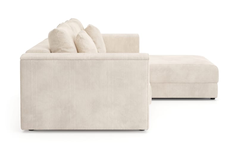 Bergen Extra Djup 3-sits Bäddsoffa med vändbar divan och förvaring i manchester - Beige - Möbler - Vardagsrum - Bäddsoffor