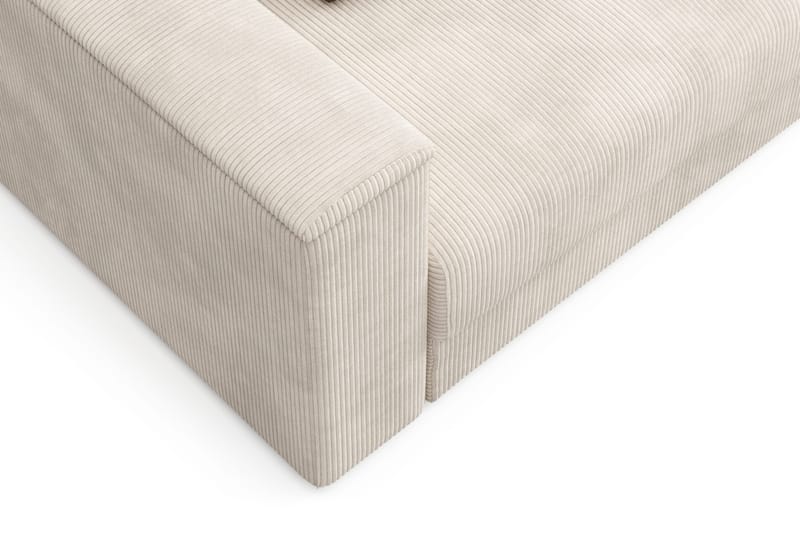 Bergen Extra Djup 3-sits Bäddsoffa med vändbar divan och förvaring i manchester - Beige - Möbler - Vardagsrum - Bäddsoffor