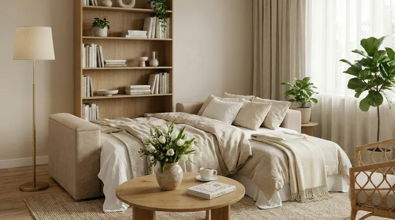 Bergen Extra Djup Framåtbäddad 3-sits Bäddsoffa med vändbar divan och förvaring - Beige - Möbler - Vardagsrum - Bäddsoffor