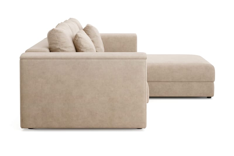 Bergen Extra Djup Framåtbäddad 3-sits Bäddsoffa med vändbar divan och förvaring - Beige - Möbler - Vardagsrum - Bäddsoffor
