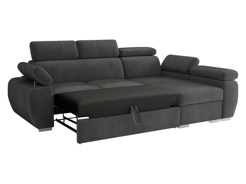 Binche 3-sits Bäddsoffa divan vänster med förvaring - beige - Möbler - Vardagsrum - Bäddsoffor
