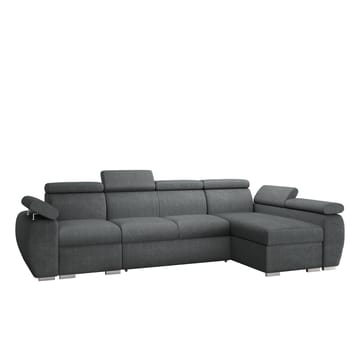 Binche 4-sits Bäddsoffa divan höger med förvaring