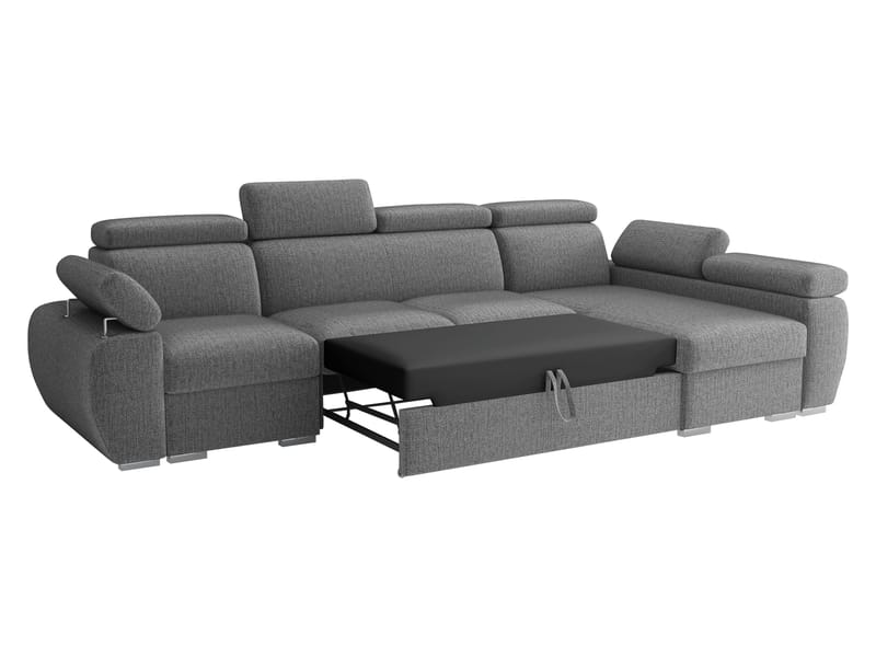 Binche 4-sits Bäddsoffa divan höger med förvaring - Mörkgrå - Möbler - Vardagsrum - Bäddsoffor