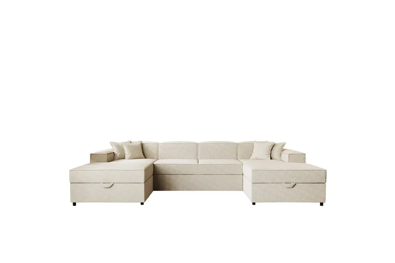 Bizantine Bäddsoffa Dubbeldivan 4-sits, Beige