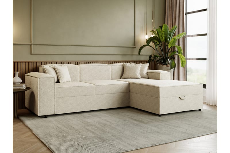 Bizantine Bäddsoffa m. Divan 3-sits - Beige - Möbler - Vardagsrum - Bäddsoffor