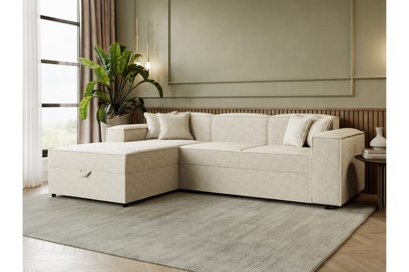 Bizantine Bäddsoffa m. Divan 3-sits - Beige - Möbler - Vardagsrum - Bäddsoffor