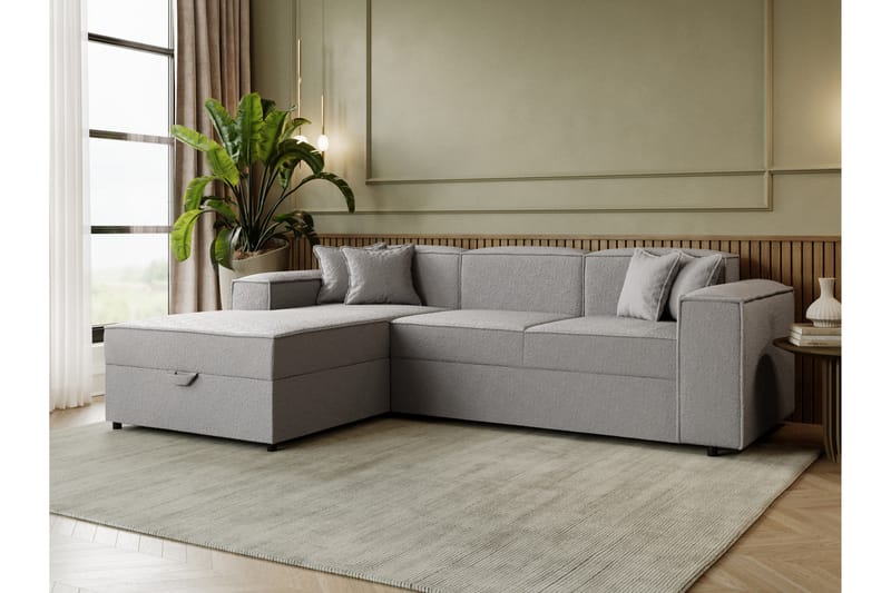 Bizantine Bäddsoffa m. Divan 3-sits - Grå - Möbler - Vardagsrum - Bäddsoffor