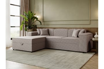 Bizantine Bäddsoffa m. Divan 3-sits - Grå - Möbler - Vardagsrum - Bäddsoffor