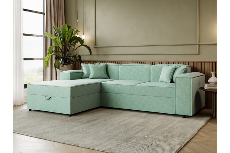 Bizantine Bäddsoffa m. Divan 3-sits - Grön - Möbler - Vardagsrum - Bäddsoffor