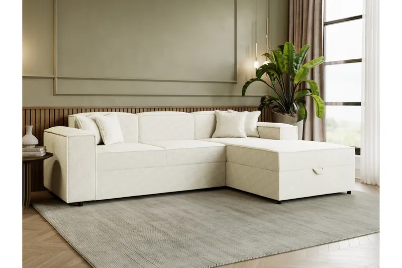 Bizantine Bäddsoffa m. Divan 3-sits - Vit - Möbler - Vardagsrum - Bäddsoffor