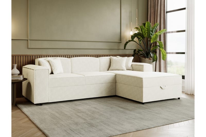 Bizantine Bäddsoffa m. Divan 3-sits - Vit - Möbler - Vardagsrum - Bäddsoffor