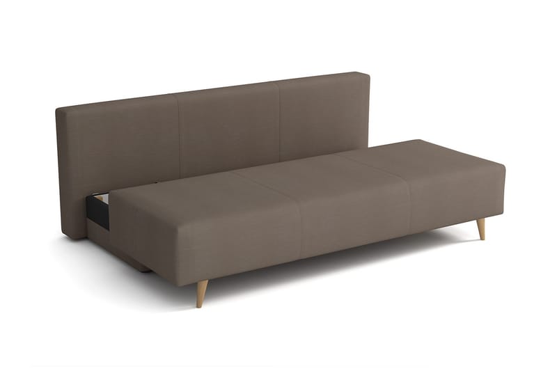 BLACKLER Bäddsoffa 200x87x90 cm - Grå - Möbler - Vardagsrum - Bäddsoffor - 4-sits bäddsoffa