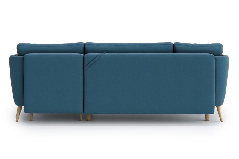 BOBBIE 3-sits Bäddsoffa med Divan Blå - Möbler - Vardagsrum - Bäddsoffor