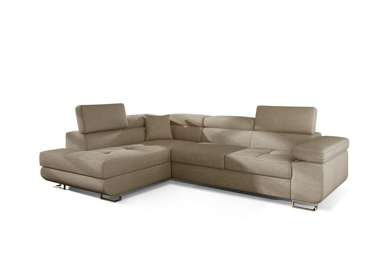 Bobis Bäddsoffa med Schäslong Vänster - Beige - Möbler - Vardagsrum - Bäddsoffor