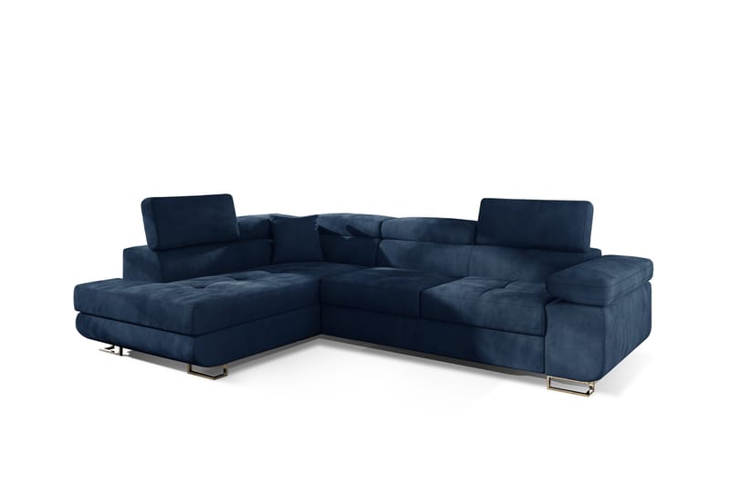 Bobis Bäddsoffa med Schäslong Vänster - Blå - Möbler - Vardagsrum - Bäddsoffor