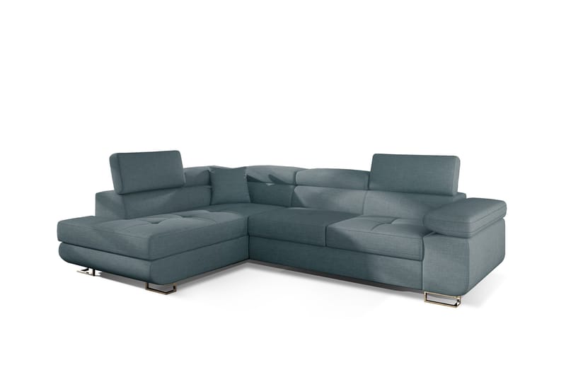 Bobis Bäddsoffa med Schäslong Vänster - Blå - Möbler - Vardagsrum - Bäddsoffor