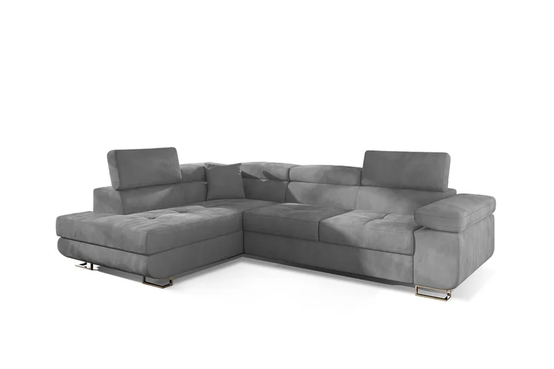 Bobis Bäddsoffa med Schäslong Vänster - Grå - Möbler - Vardagsrum - Bäddsoffor