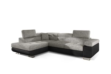 Bobis Bäddsoffa med Schäslong Vänster - Grå/Svart - Möbler - Vardagsrum - Bäddsoffor