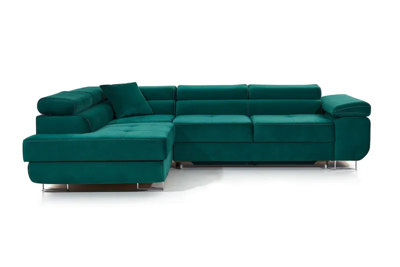 Bobis Bäddsoffa med Schäslong Vänster - Grön - Möbler - Vardagsrum - Bäddsoffor