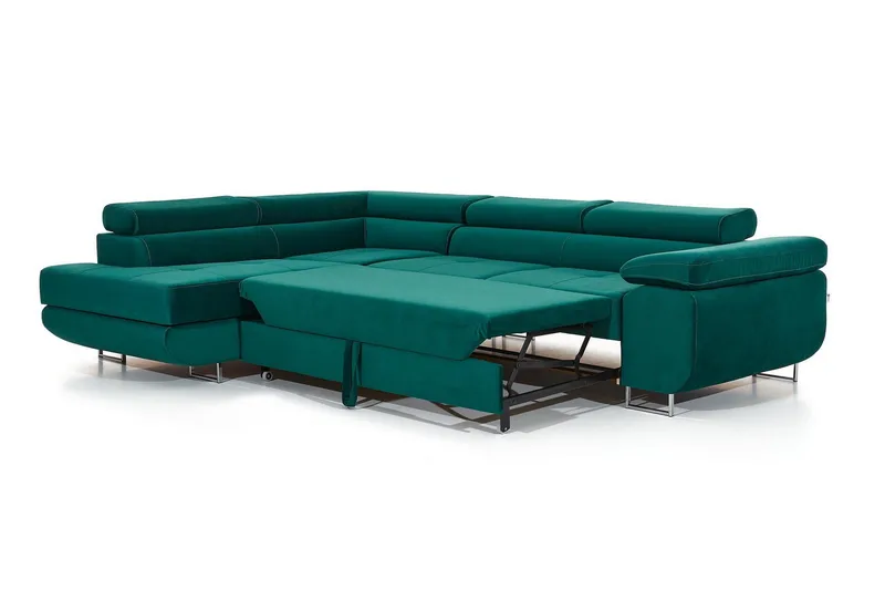 Bobis Bäddsoffa med Schäslong Vänster - Grön - Möbler - Vardagsrum - Bäddsoffor