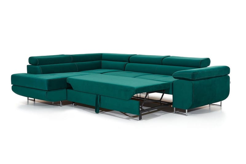 Bobis Bäddsoffa med Schäslong Vänster - Grön - Möbler - Vardagsrum - Bäddsoffor