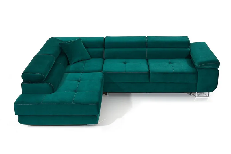 Bobis Bäddsoffa med Schäslong Vänster - Grön - Möbler - Vardagsrum - Bäddsoffor