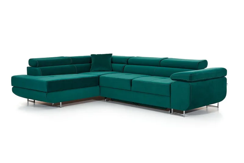 Bobis Bäddsoffa med Schäslong Vänster - Grön - Möbler - Vardagsrum - Bäddsoffor