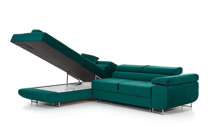 Bobis Bäddsoffa med Schäslong Vänster - Grön - Möbler - Vardagsrum - Bäddsoffor