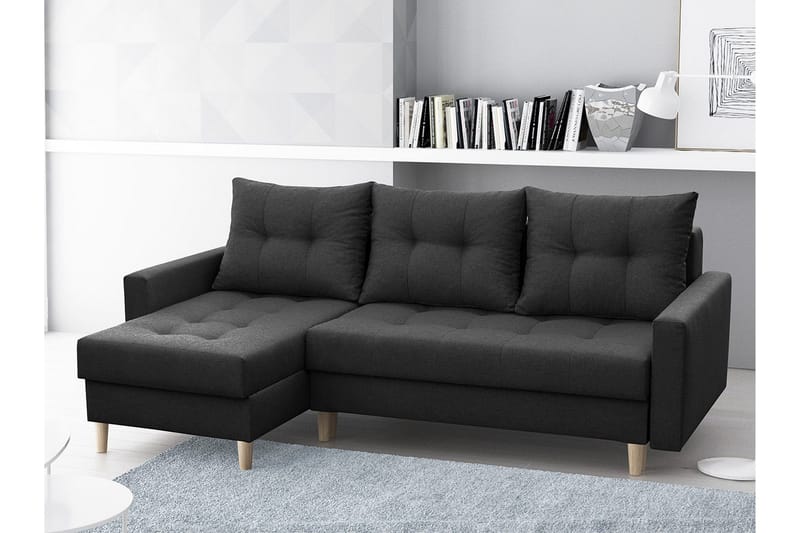 Bodo Divanbäddsoffa 222x140x90 cm - Blå - Möbler - Vardagsrum - Bäddsoffor