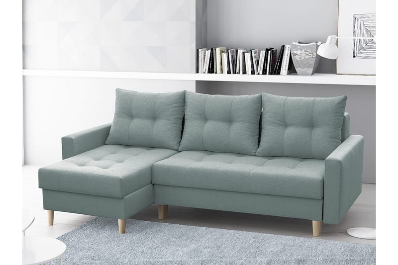 BODO Divanbäddsoffa 222x140x90 cm Grå - Möbler - Vardagsrum - Bäddsoffor