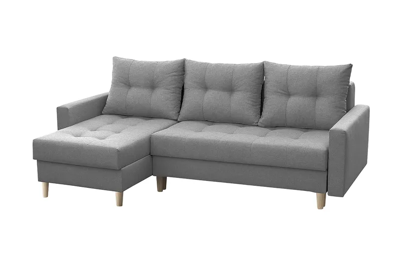Bodo Divanbäddsoffa 222x140x90 cm - Grå - Möbler - Vardagsrum - Bäddsoffor