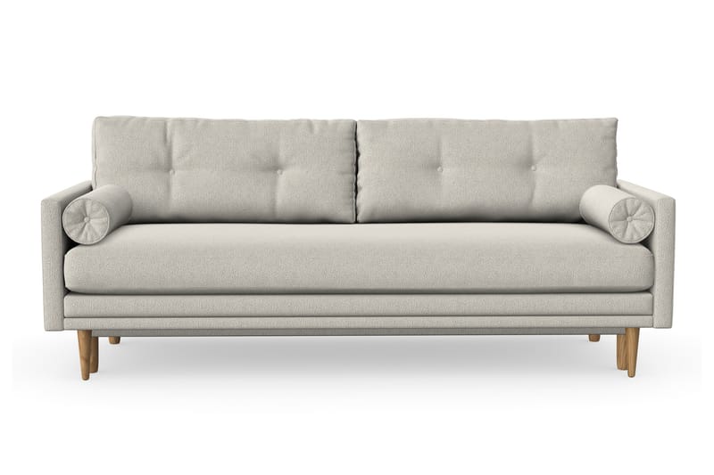 BONFIRE Bäddsoffa med Förvaring 3-sits Beige/Grå - Möbler - Vardagsrum - Bäddsoffor