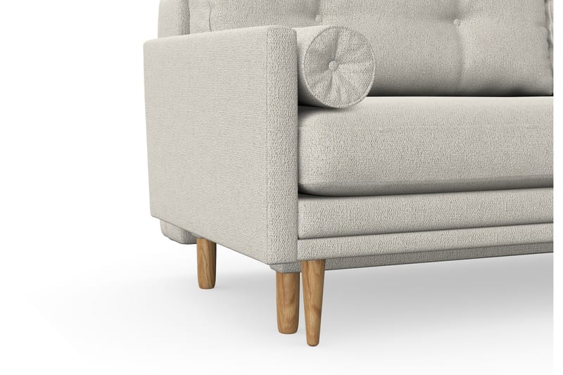 BONFIRE Bäddsoffa med Förvaring 3-sits Beige/Grå - Möbler - Vardagsrum - Bäddsoffor