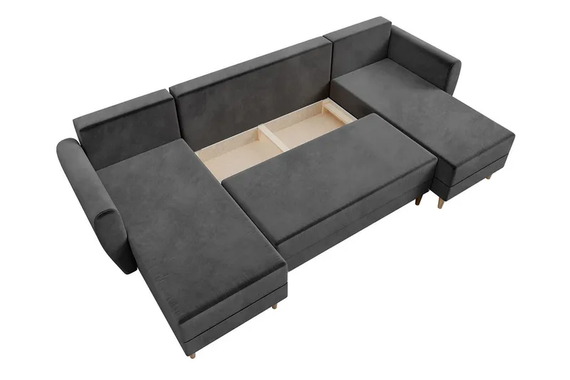 Bornalle Bäddsoffa - Gul - Möbler - Vardagsrum - Bäddsoffor - U bäddsoffa