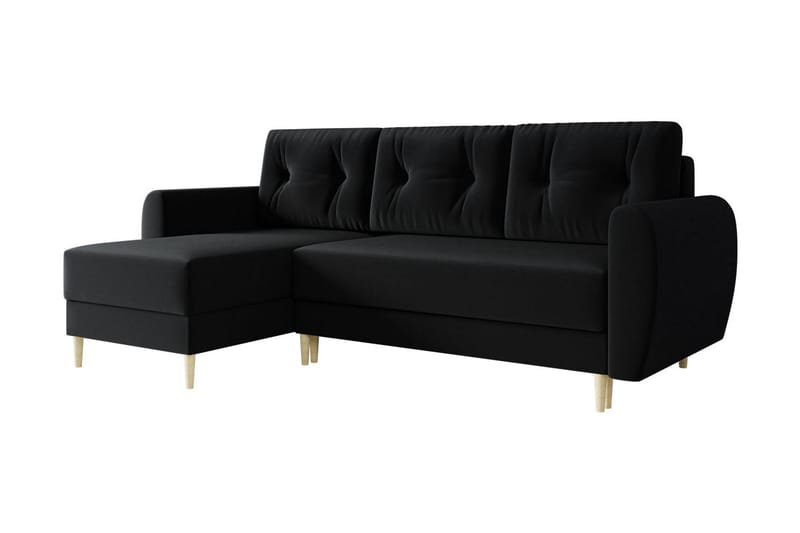 Bornalle Bäddsoffa - Svart - Möbler - Vardagsrum - Bäddsoffor - U bäddsoffa