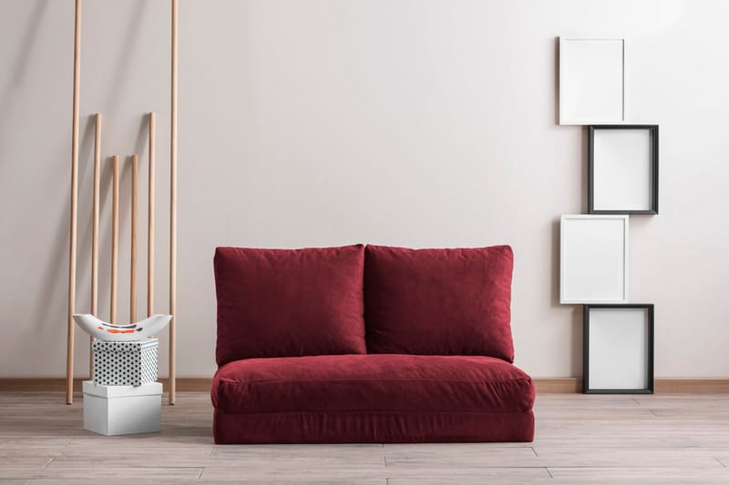 Bothwell Bäddsoffa 2-sits 120x185 Maroon - Möbler - Vardagsrum - Bäddsoffor