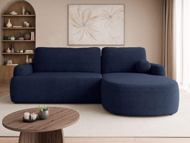 Branrel 3-sits Soffa med divan - blå - Möbler - Vardagsrum - Bäddsoffor - Hörnbäddsoffa