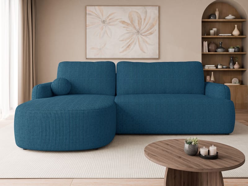 Branrel 3-sits Soffa med divan - blå - Möbler - Vardagsrum - Bäddsoffor - Hörnbäddsoffa