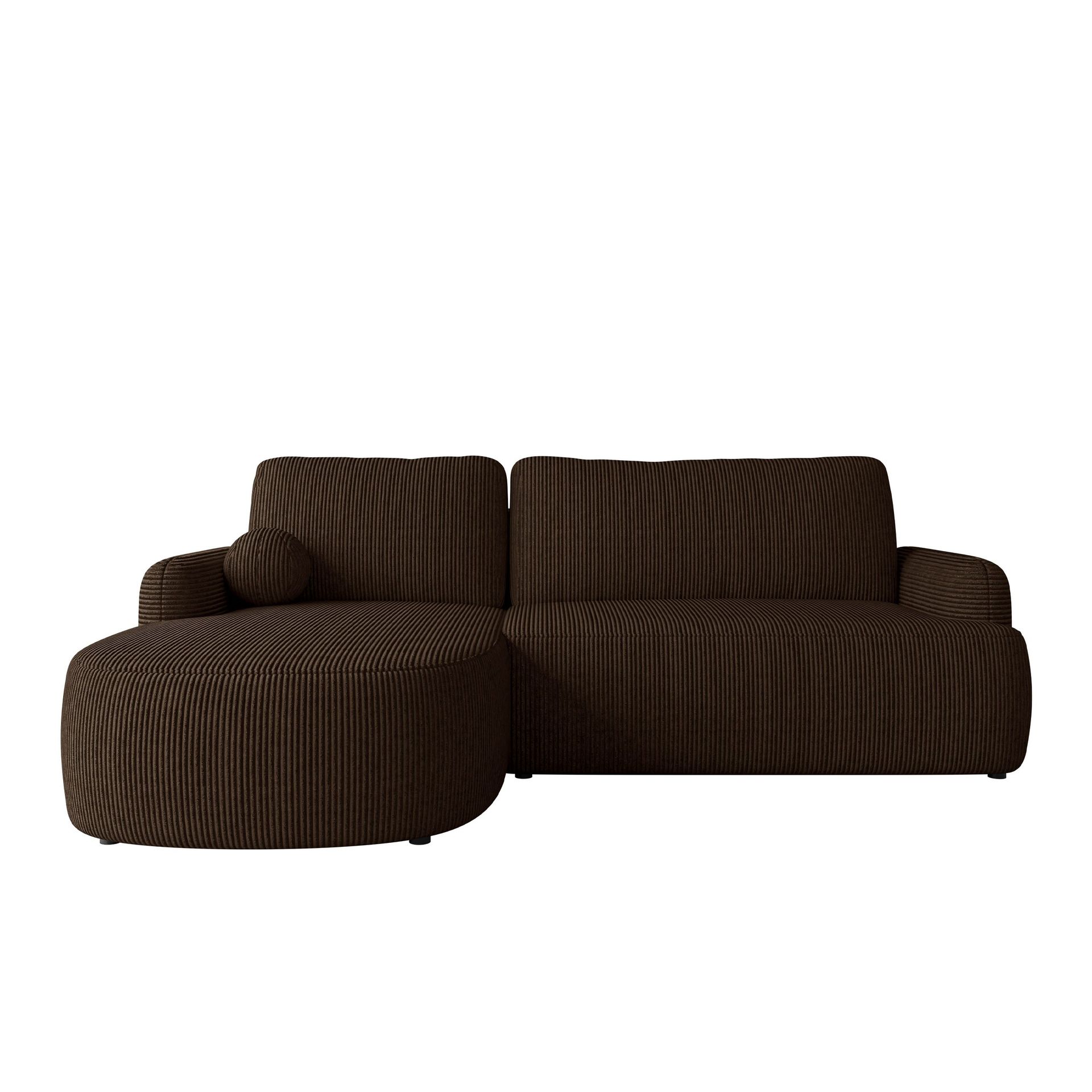 Branrel 3-sits Soffa med divan - brun