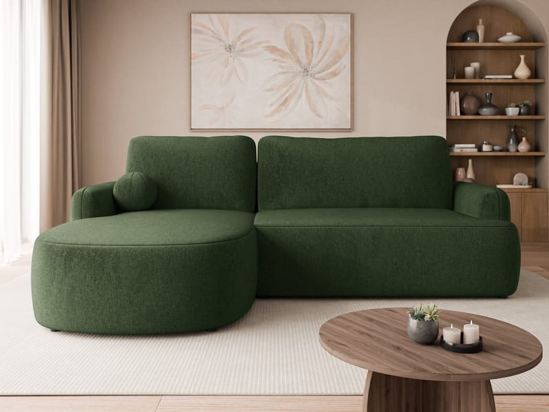 Branrel 3-sits Soffa med divan - grön - Möbler - Vardagsrum - Bäddsoffor - Hörnbäddsoffa