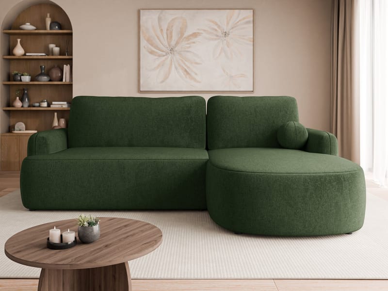 Branrel 3-sits Soffa med divan - grön - Möbler - Vardagsrum - Bäddsoffor - Hörnbäddsoffa