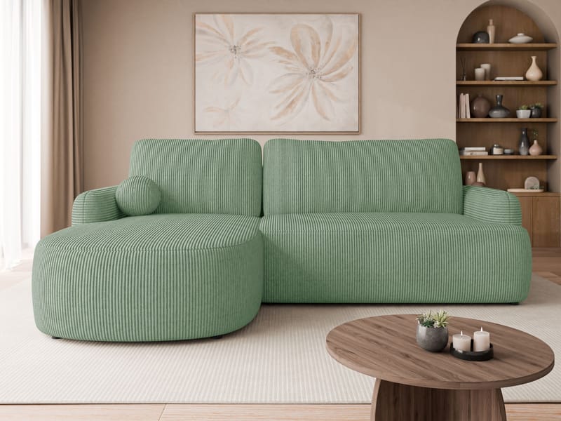 Branrel 3-sits Soffa med divan - mint - Möbler - Vardagsrum - Bäddsoffor - Hörnbäddsoffa