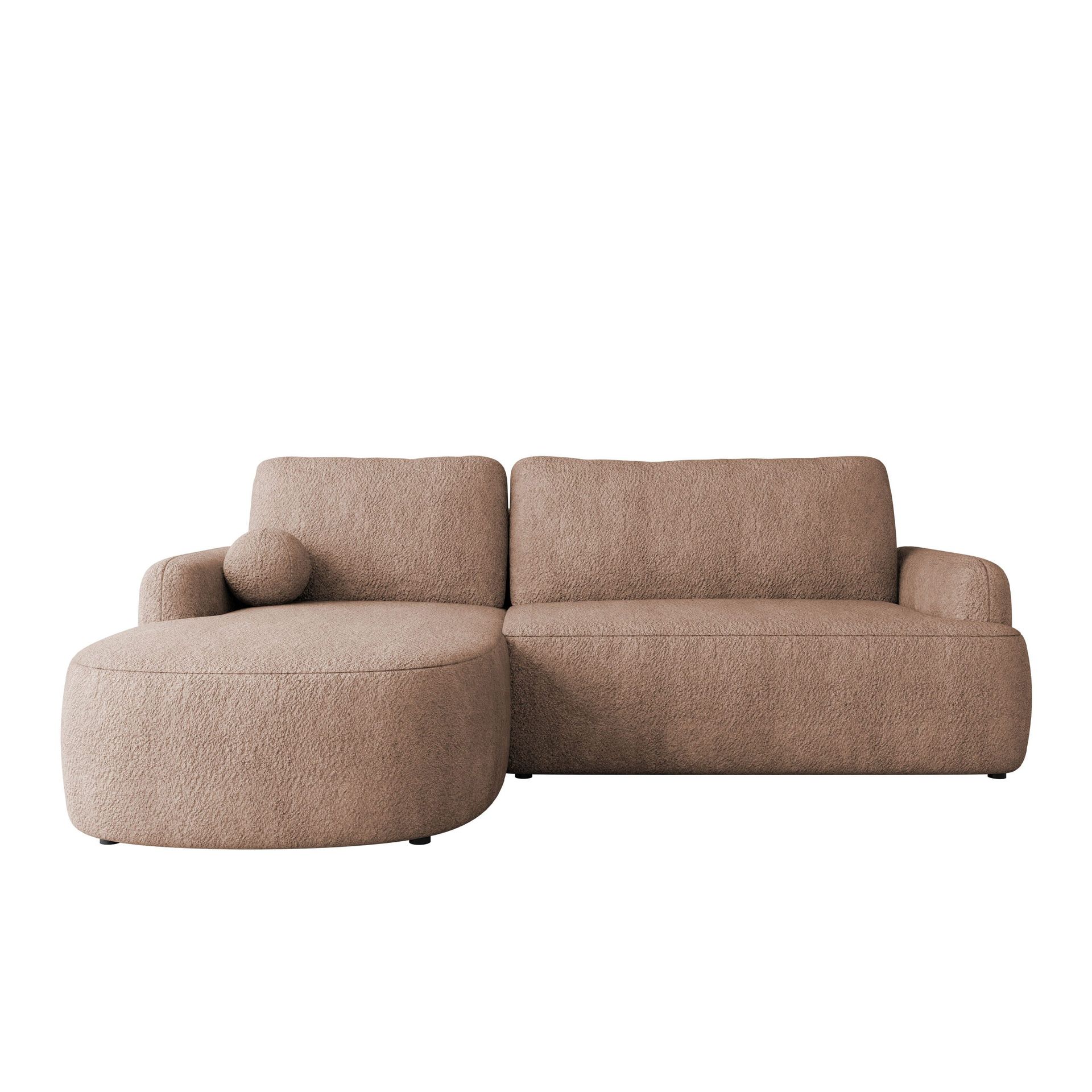 Branrel 3-sits Soffa med divan - rosa