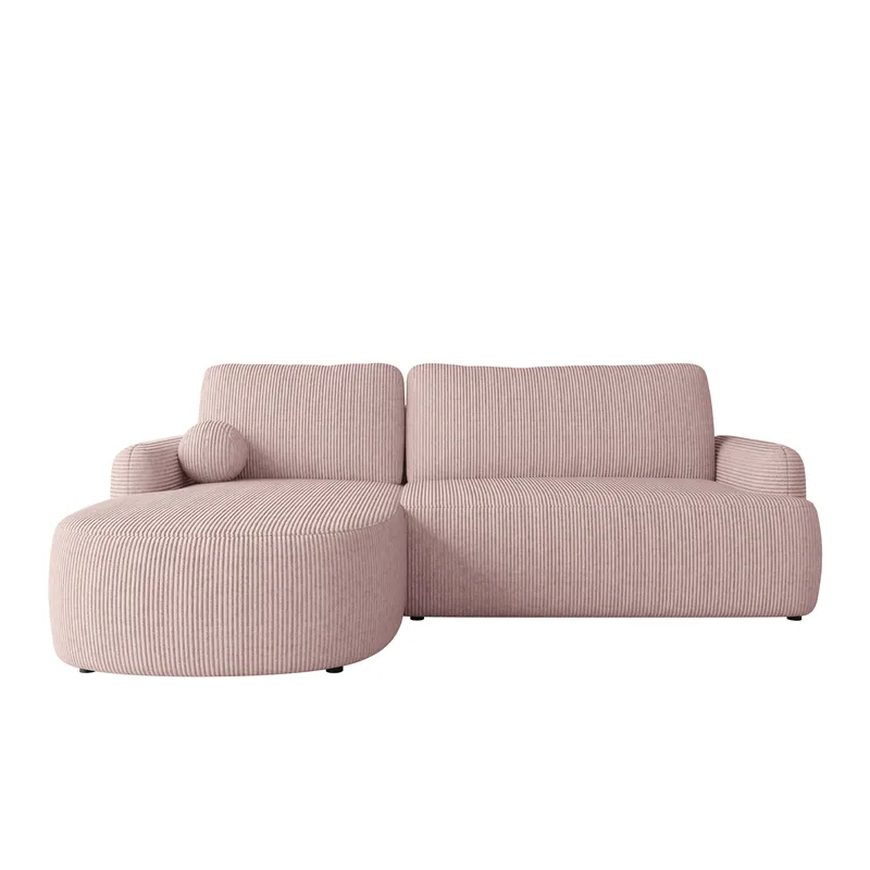 Branrel 3-sits Soffa med divan, rosa