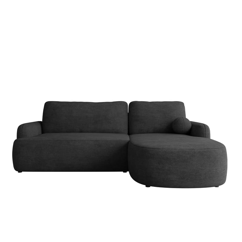 Branrel 3-sits Soffa med divan, Svart