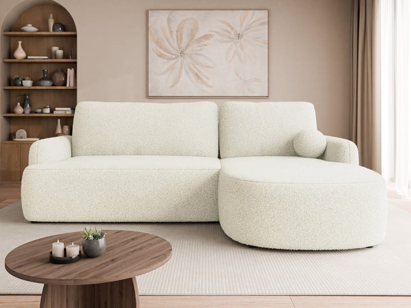 Branrel 3-sits Soffa med divan - vit - Möbler - Vardagsrum - Bäddsoffor - Hörnbäddsoffa