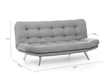 Breana Bäddsoffa 3-sits - Grå - Möbler - Vardagsrum - Bäddsoffor