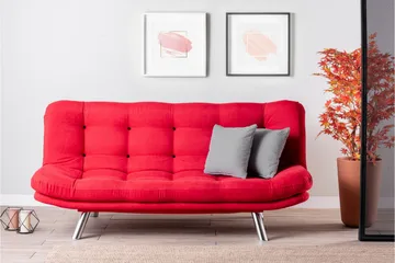 Breana Bäddsoffa 3-sits - Röd - Möbler - Vardagsrum - Bäddsoffor