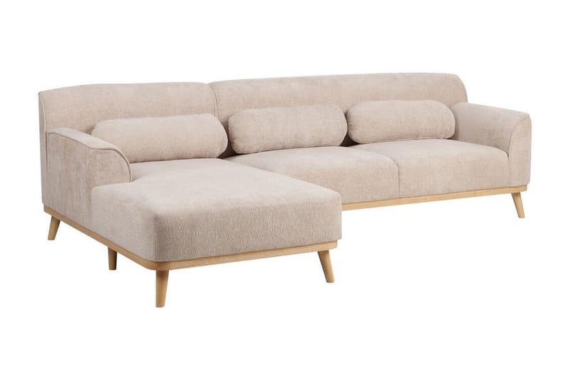 Bree Hörnsoffa 3-sits - Beige/Ljust trä - Möbler - Vardagsrum - Bäddsoffor - Bäddsoffa divan